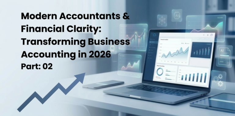 Modern accountants using AI and HDPOS smart billing software to transform business accounting in 2026